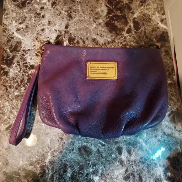 Marc  by Marc Jacobs | Purple Leather Percy Bag Bag with Antique gold hardware - Picture 4 of 16